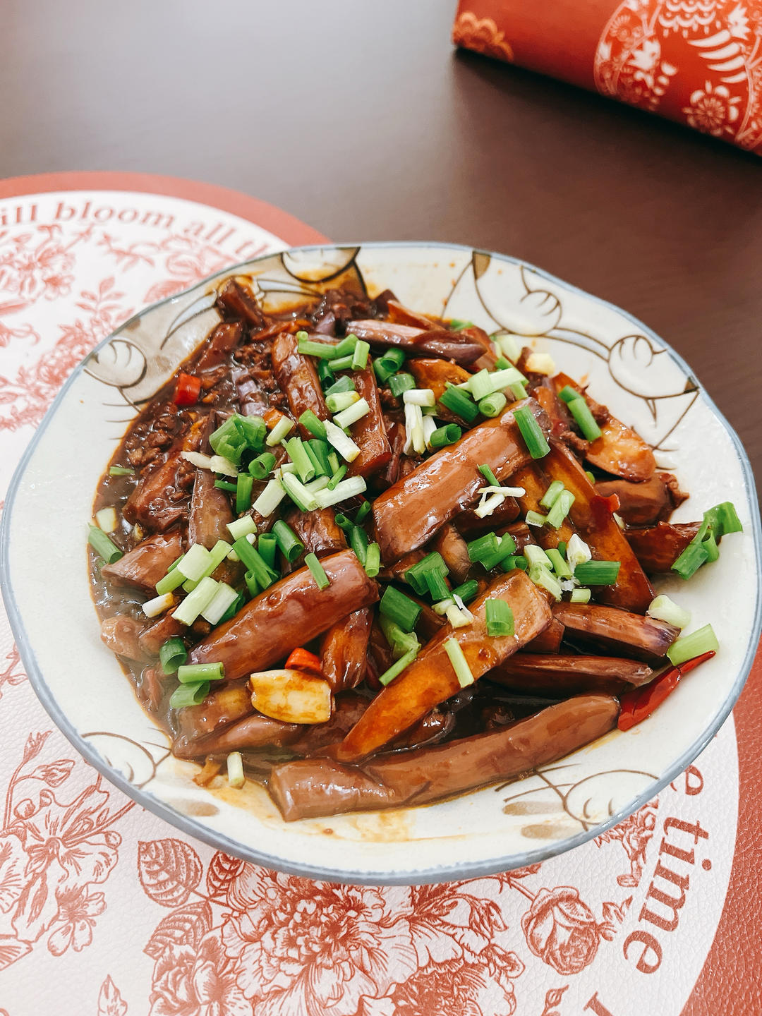 红烧肉沫茄子