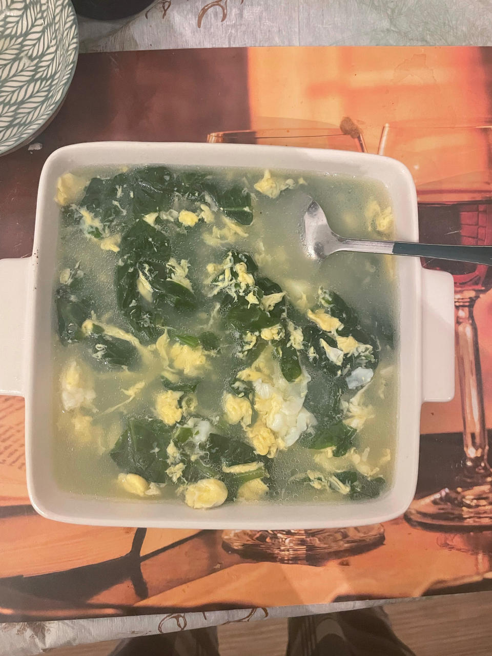 菠菜鸡蛋汤