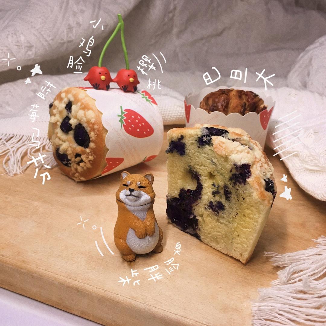 蓝莓酸奶酥粒麦芬