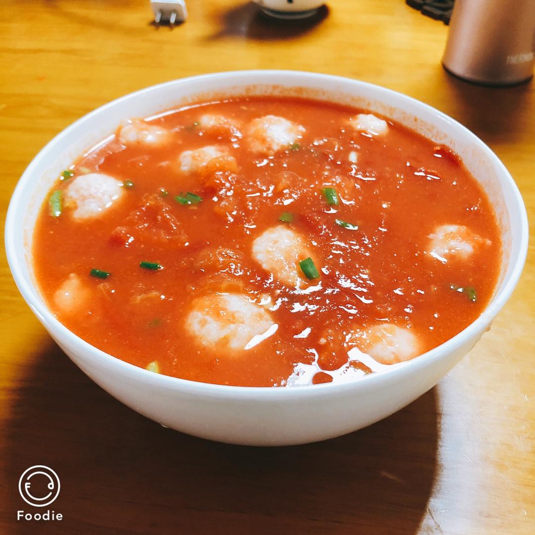 番茄虾滑