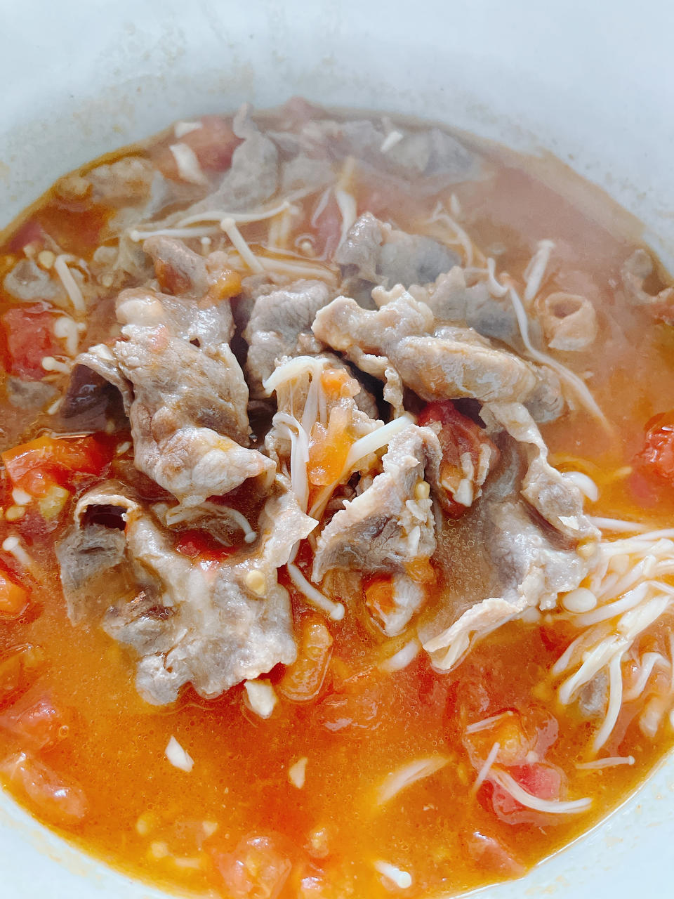 番茄肥牛金针菇