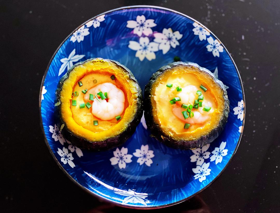 南瓜🎃虾仁蛋羮的做法