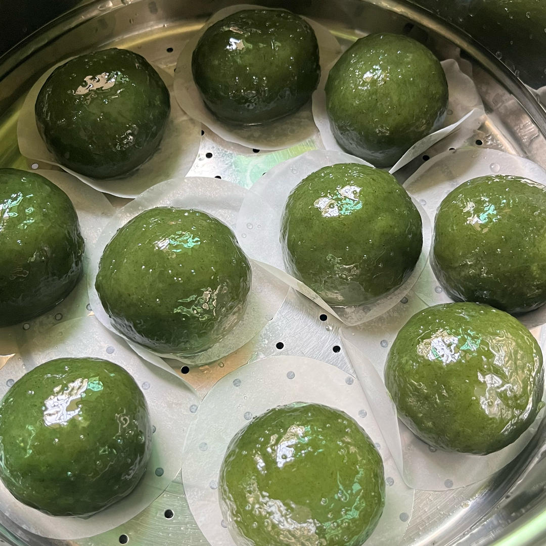 艾草青团、艾粑粑、艾糍、新鲜艾草制作