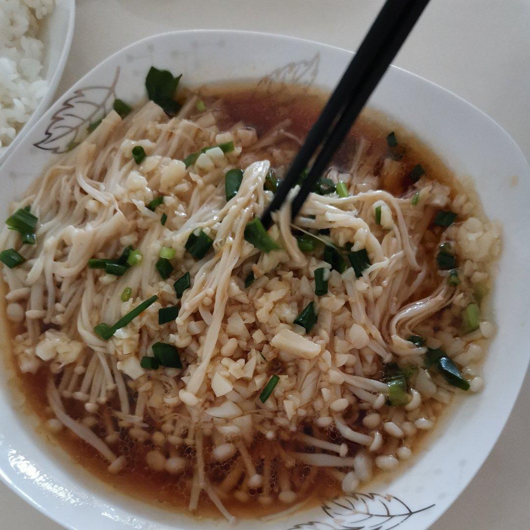 蒜蓉蒸金针菇