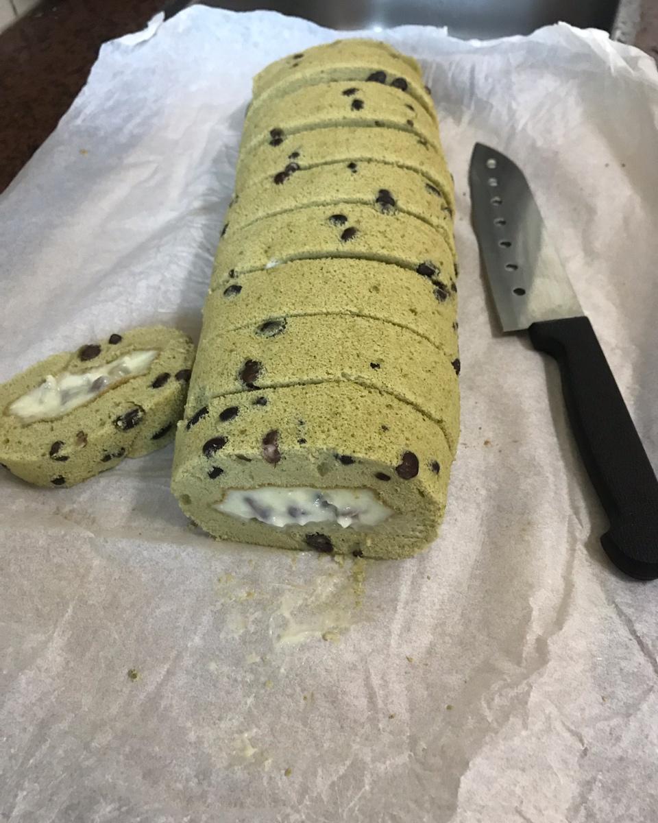 抹茶红豆蛋糕卷（甜悦配方修改）