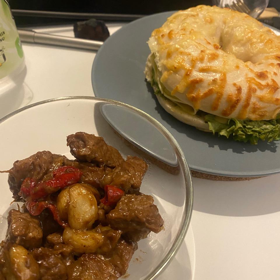 蒜烧牛肉粒