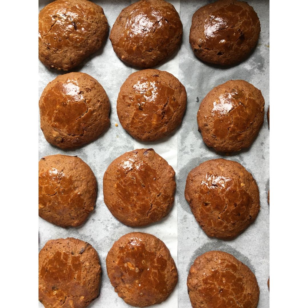 红枣红糖核桃饼干
