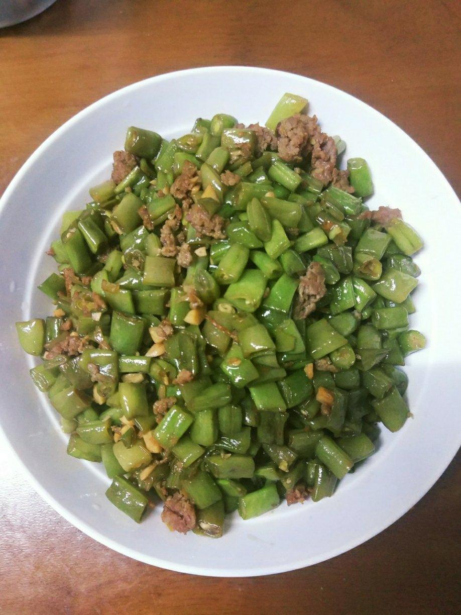 肉沫豆角下饭菜
