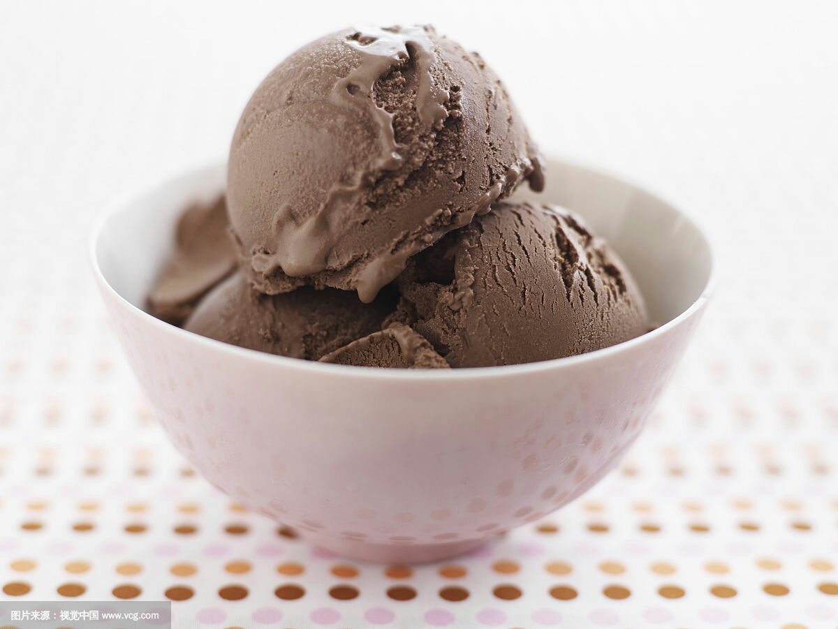 不用放淡奶油的浓郁黑巧克力冰激凌🍧