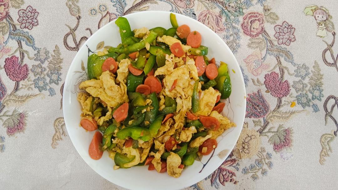 青椒火腿炒鸡蛋