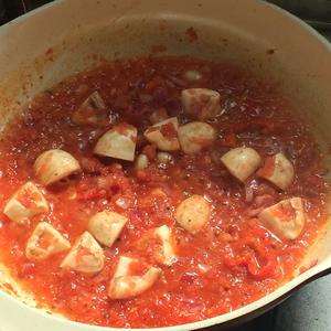 番茄圆蘑菇盖饭的做法 步骤5