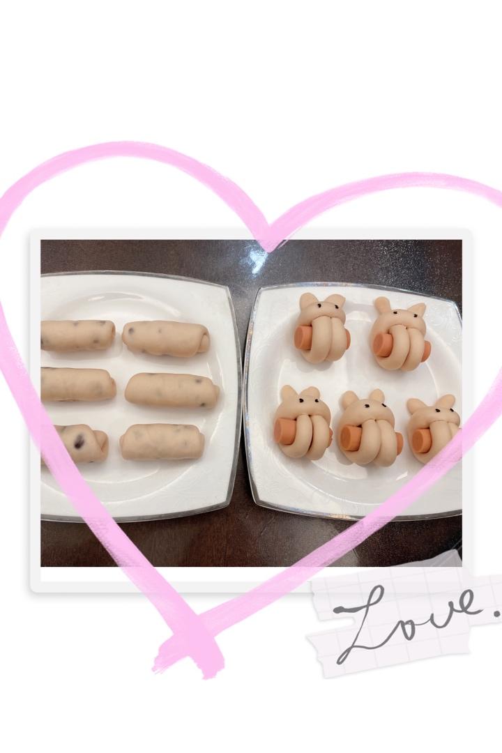 小兔子馒头(一次发酵)