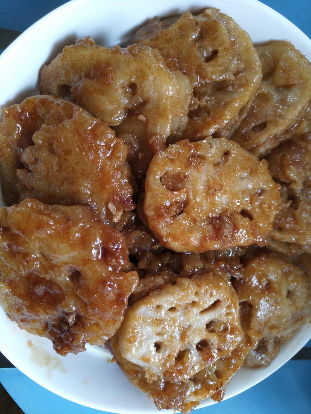 鲜肉藕夹
