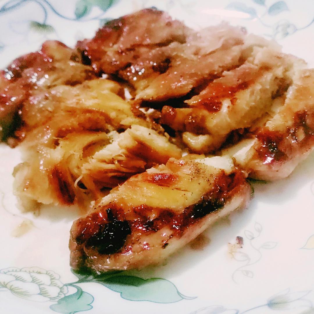 酷炫屌炸天好吃的煎鸡胸肉（香蒜蜂蜜煎鸡胸肉）