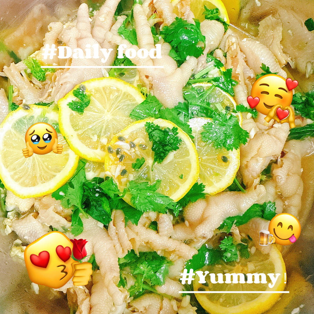 停不下来的酸辣百香果柠檬🍋鸡爪