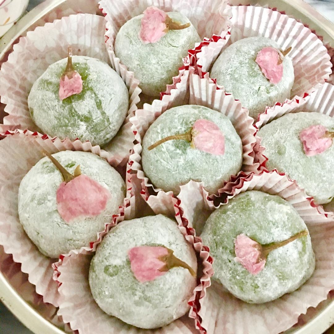 樱花抹茶团子