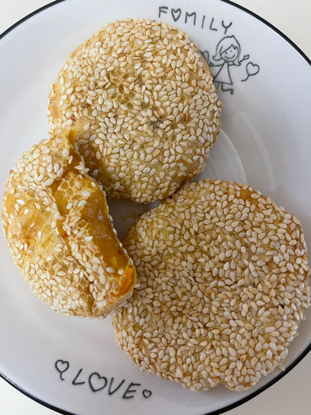 香酥软糯的芝麻糯米饼，真香！