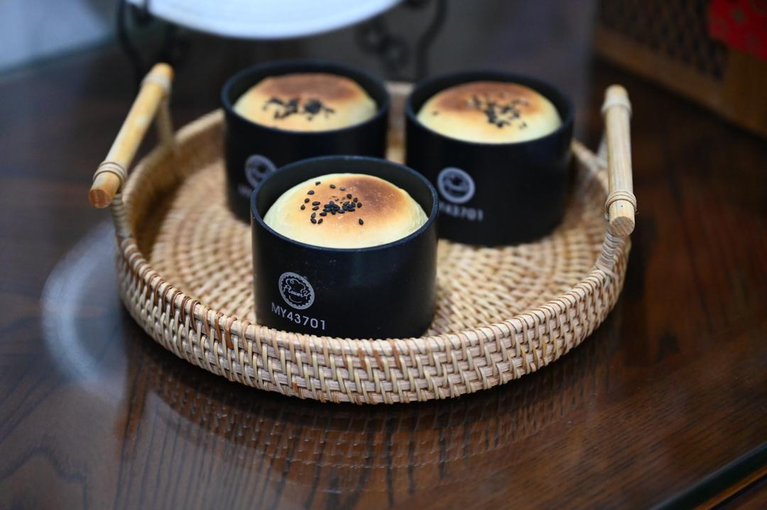 日式樱花紫米包