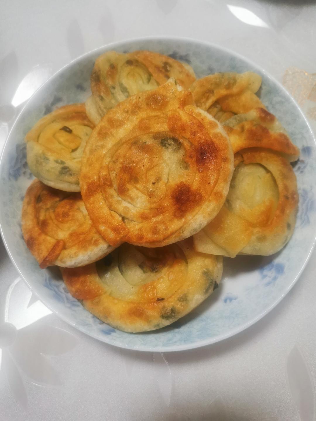 饺子皮版葱油饼