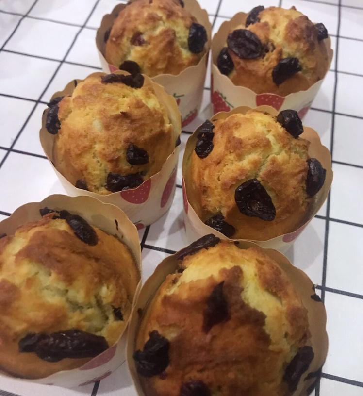 少女心的香蕉蔓越莓玛芬