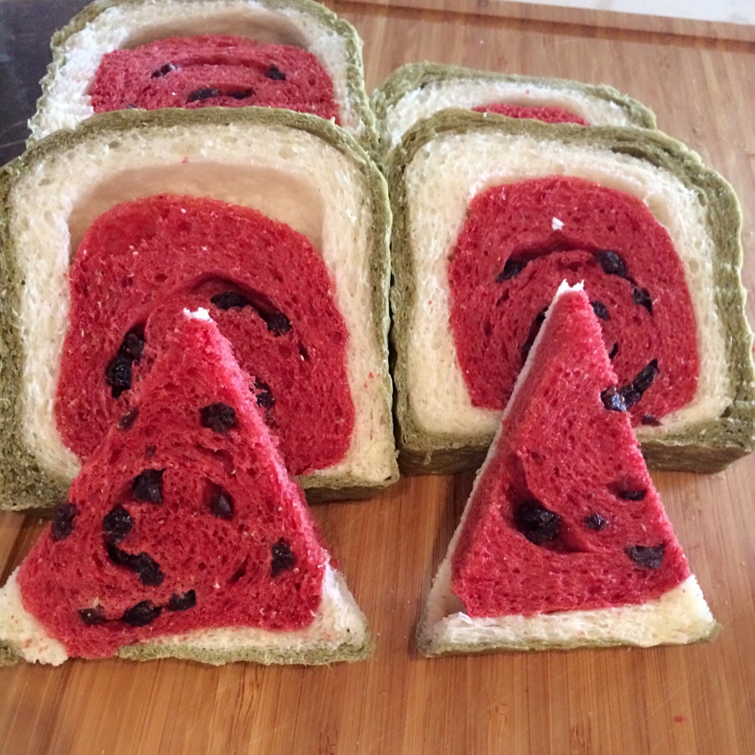 手揉西瓜吐司