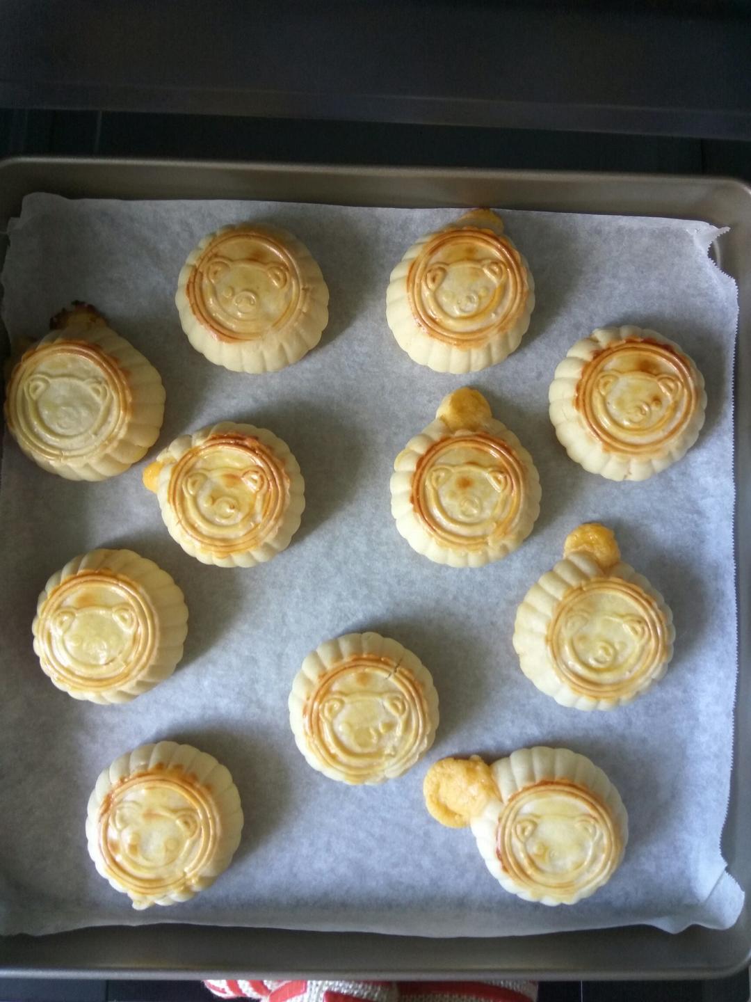 流心奶黄月饼（无吉士粉/转化糖浆版本）【曼食慢语】