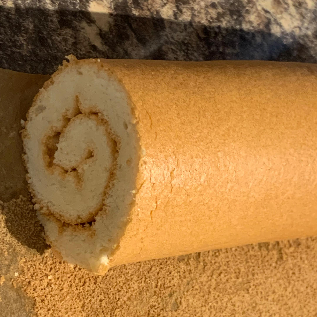 不掉皮戚风～蛋糕卷（烫面法），厚卷三种口味