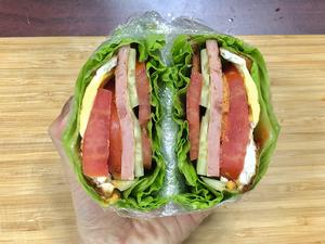 减肥餐｜关晓彤同款❗️超简单的蔬菜三明治的做法 步骤7