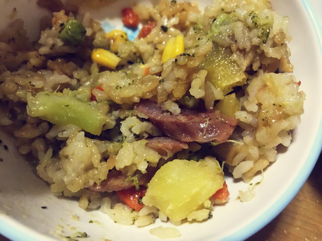 懒人煲仔饭（电饭锅）