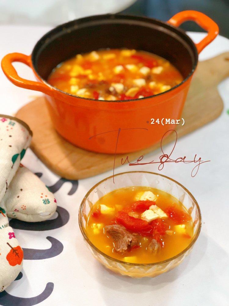 酸酸甜甜牛肉汤🍅馋哭隔壁邻居的鲜味😘