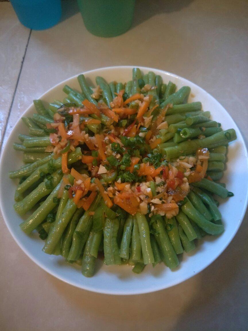 油泼蒜蓉豆角