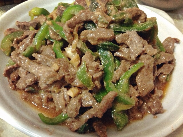 青椒炒肉丝