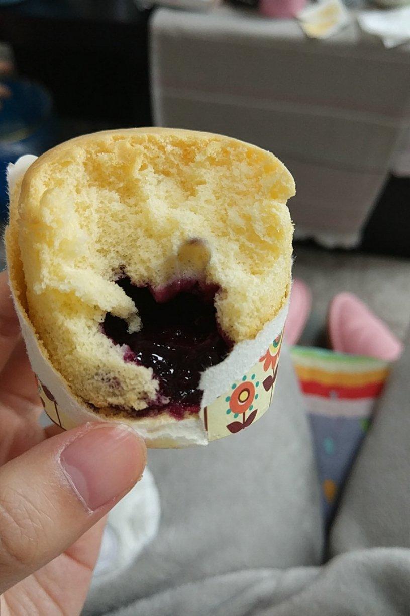 蓝莓戚风小蛋糕