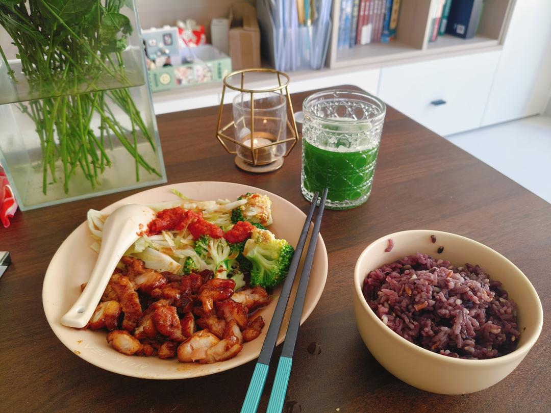 低卡照烧鸡肉饭