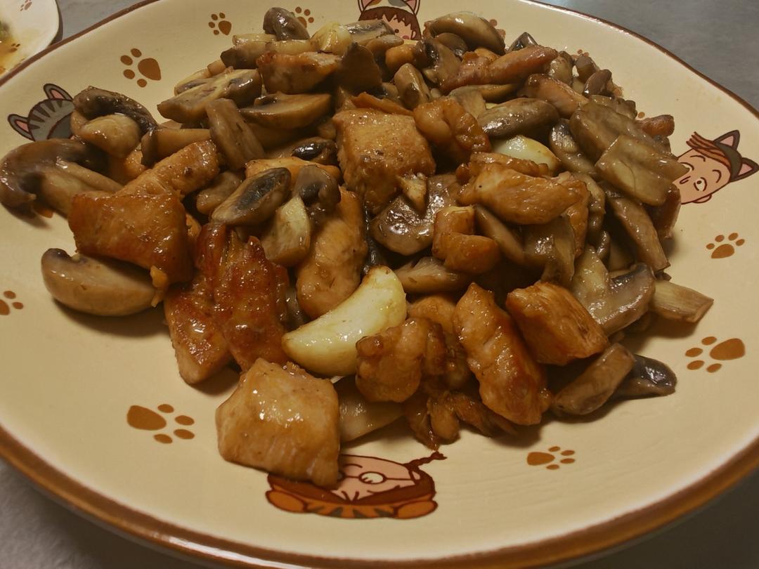 口蘑鸡胸肉