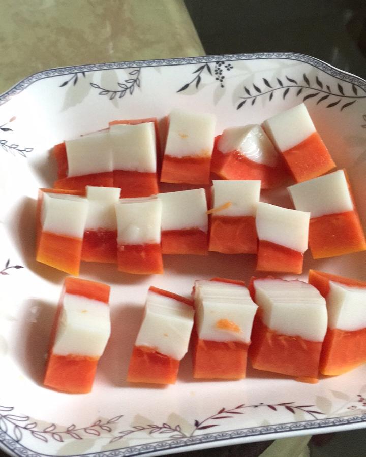 【木瓜奶冻】
