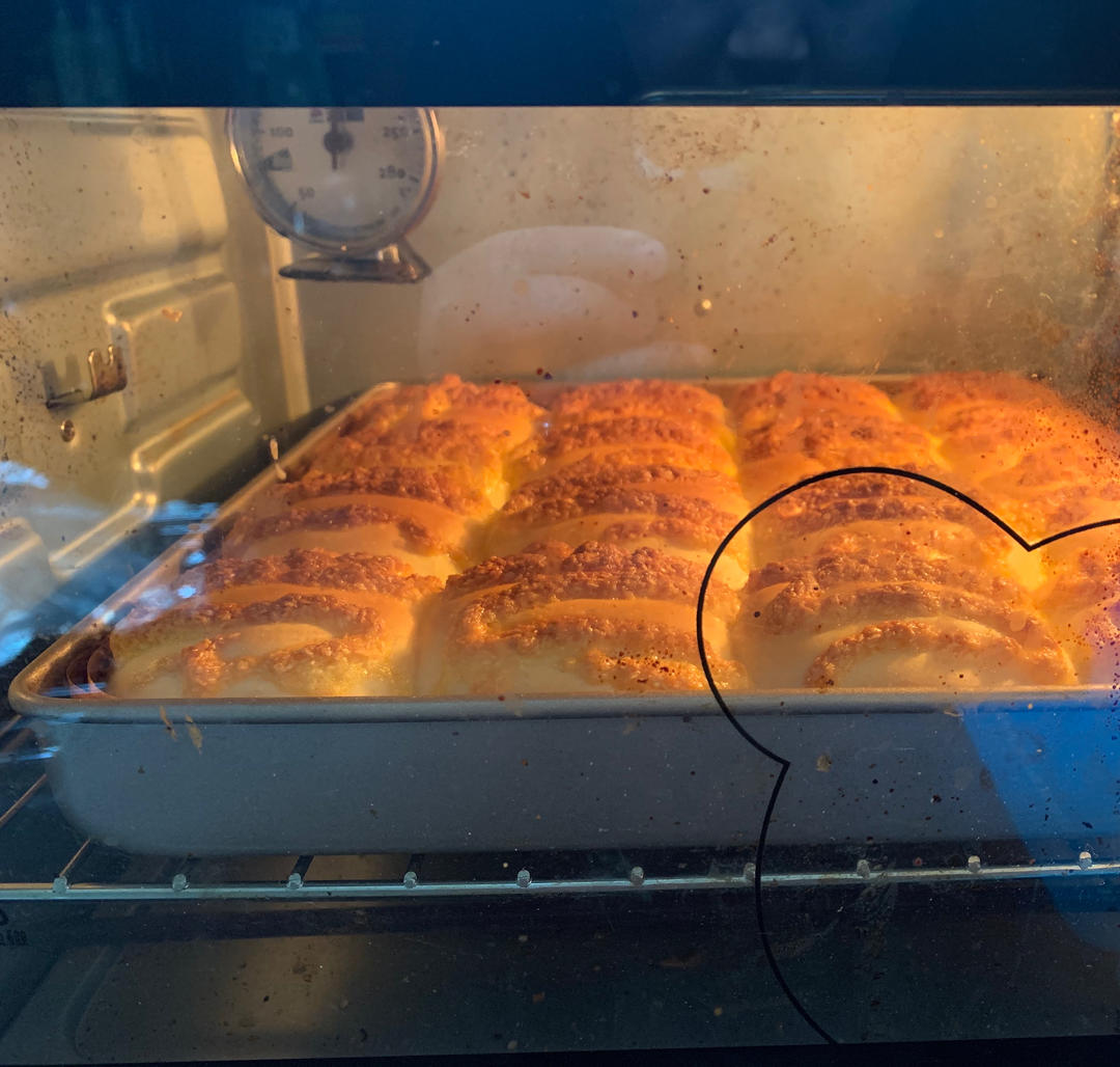 一次发酵同样松软的椰蓉小面包