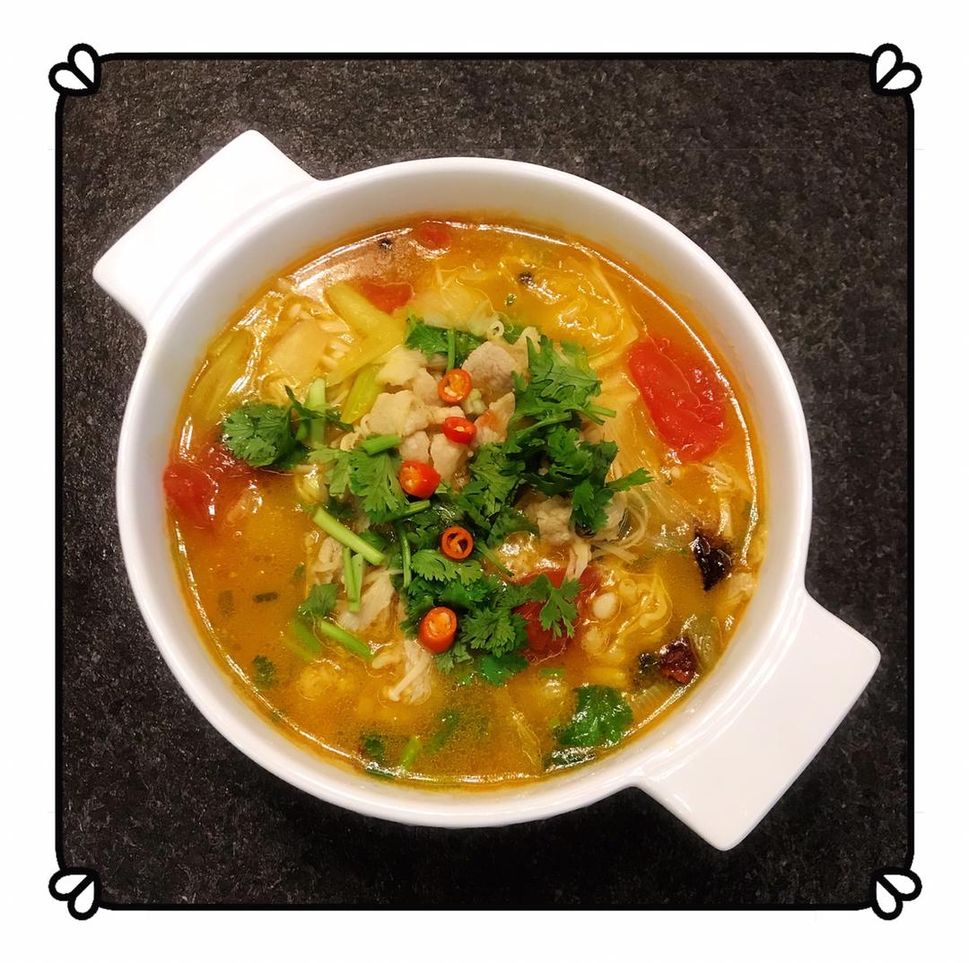 私家酸汤肥牛金针菇