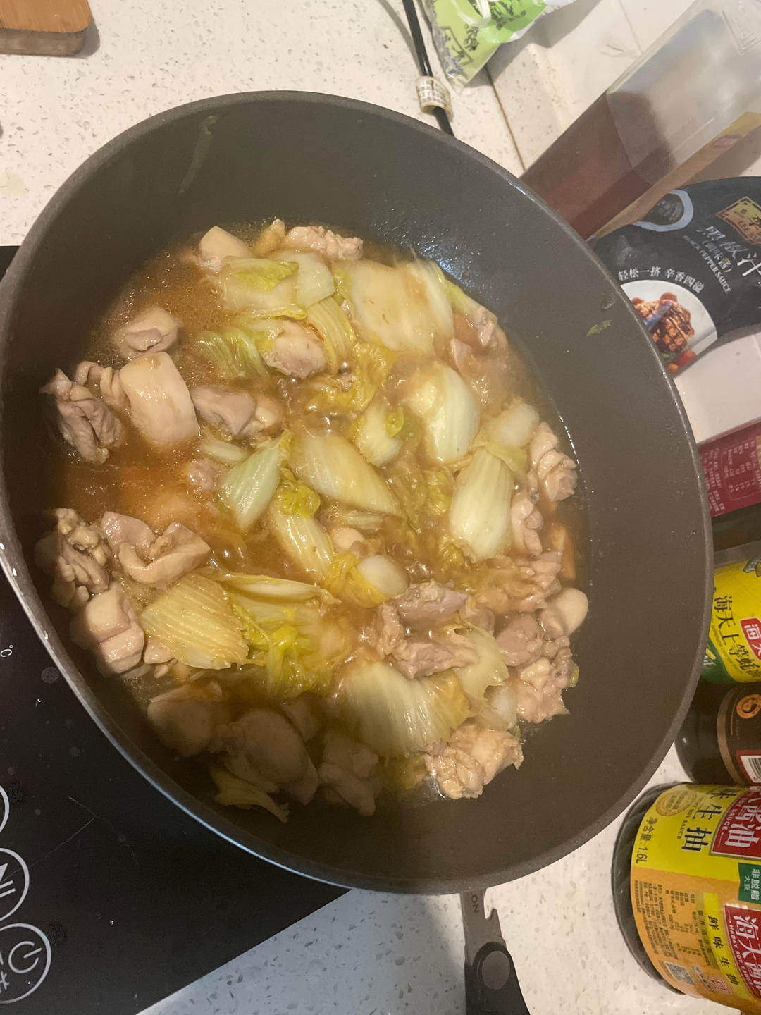 【减脂餐】无水鸡腿白菜