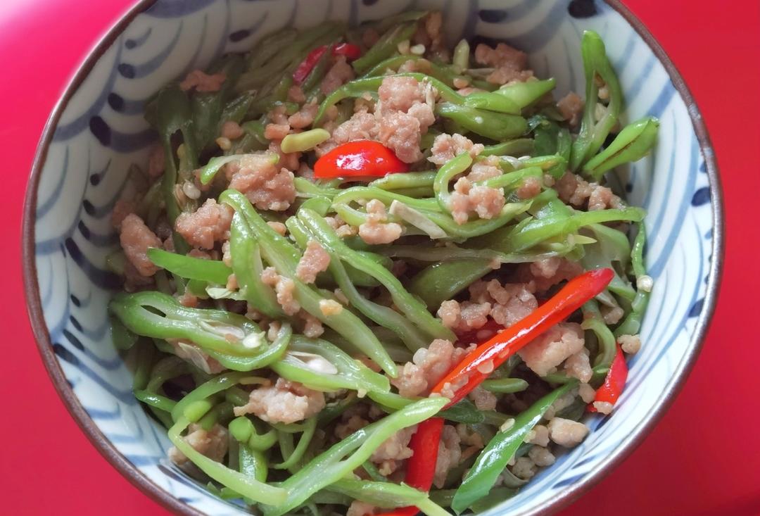 家常小炒四季豆