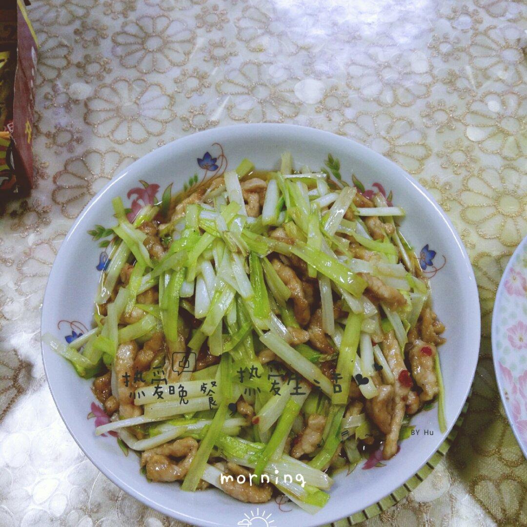 韭黄炒肉丝