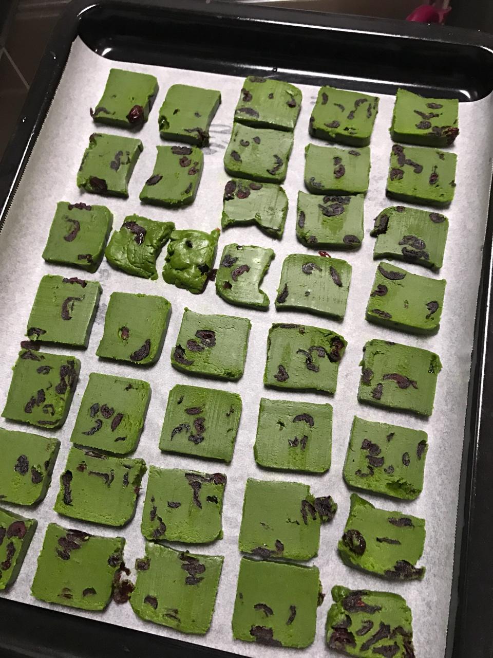 抹茶红豆米饼干