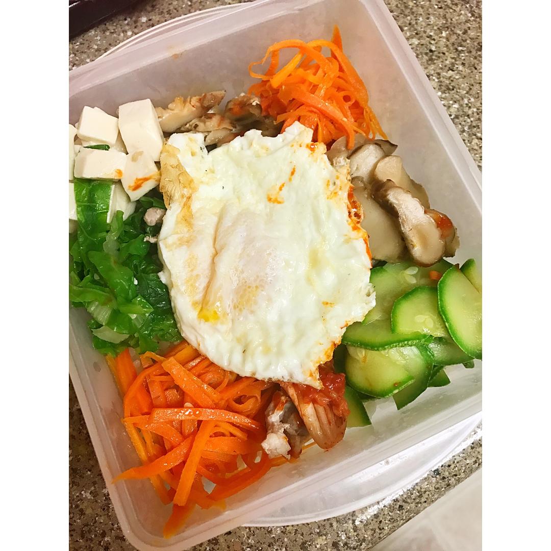 不用石锅的韩式拌饭
