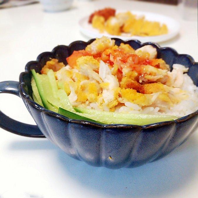 【脆皮鸡饭】