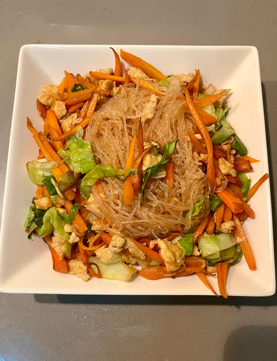 三丝鸡蛋炒粉😋超级懒人食谱，好吃不腻