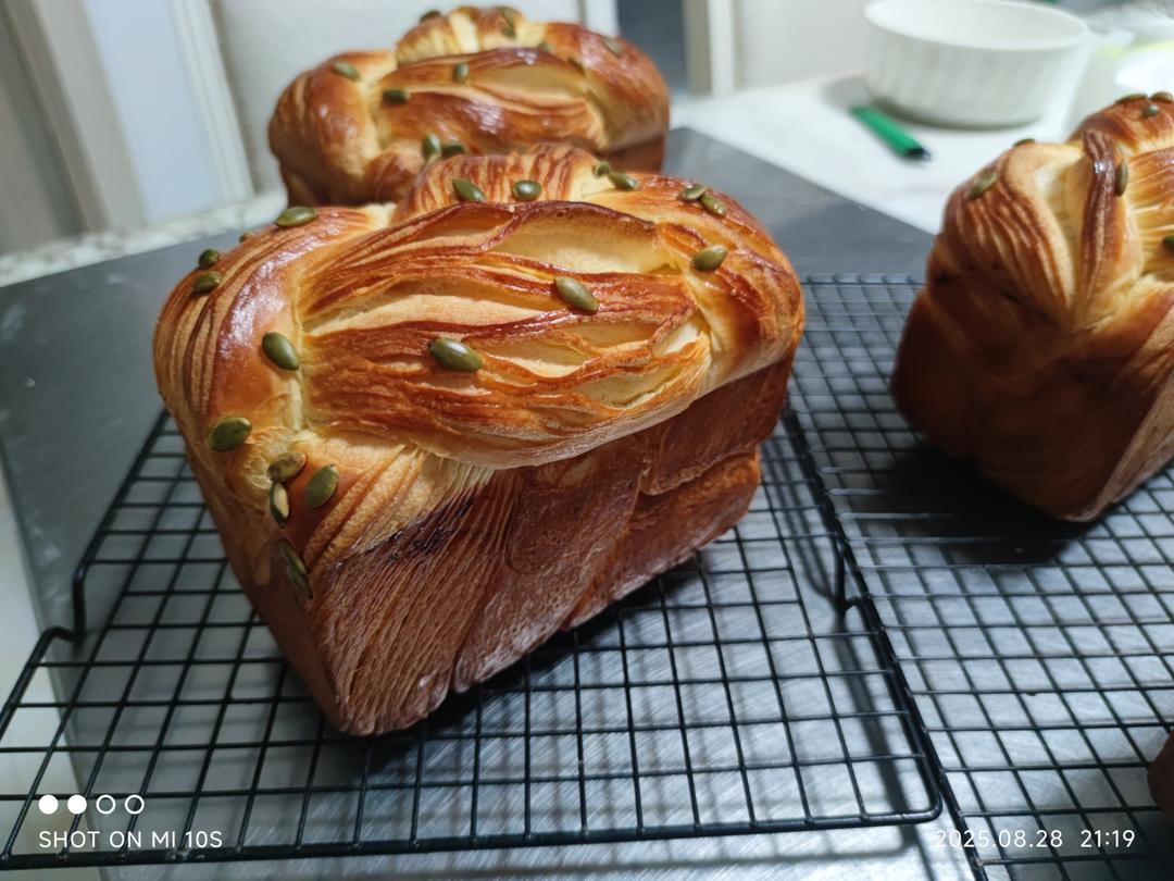 开酥记录 ▎超~好吃！香浓丹麦吐司