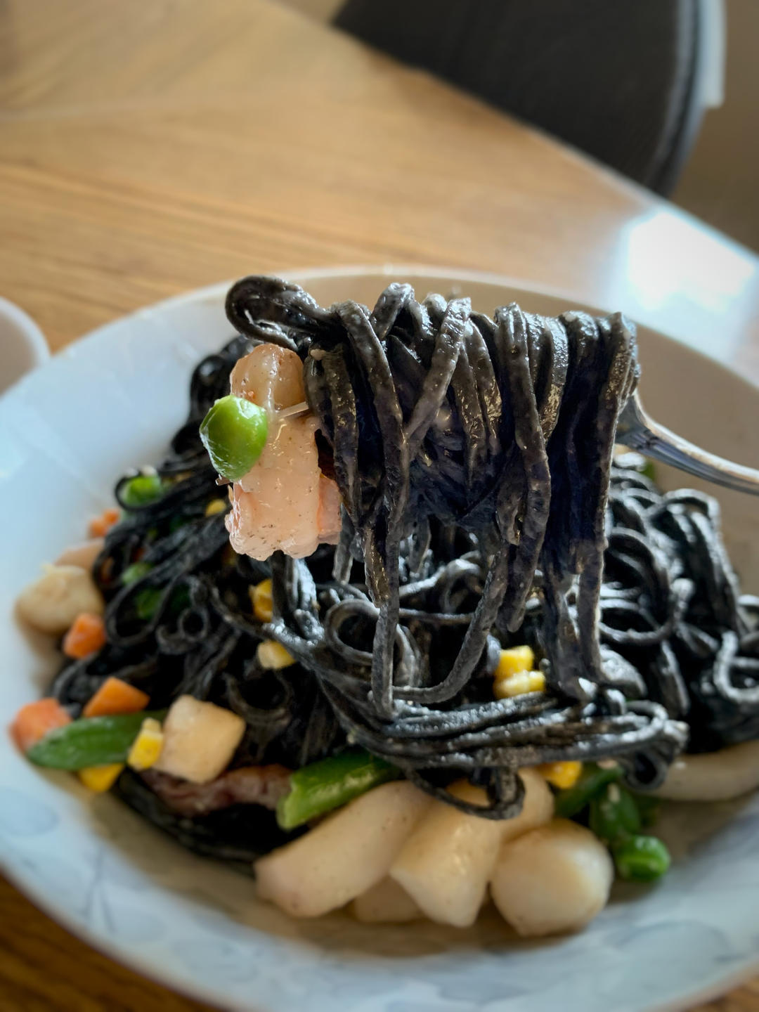 海鲜墨汁意大利面