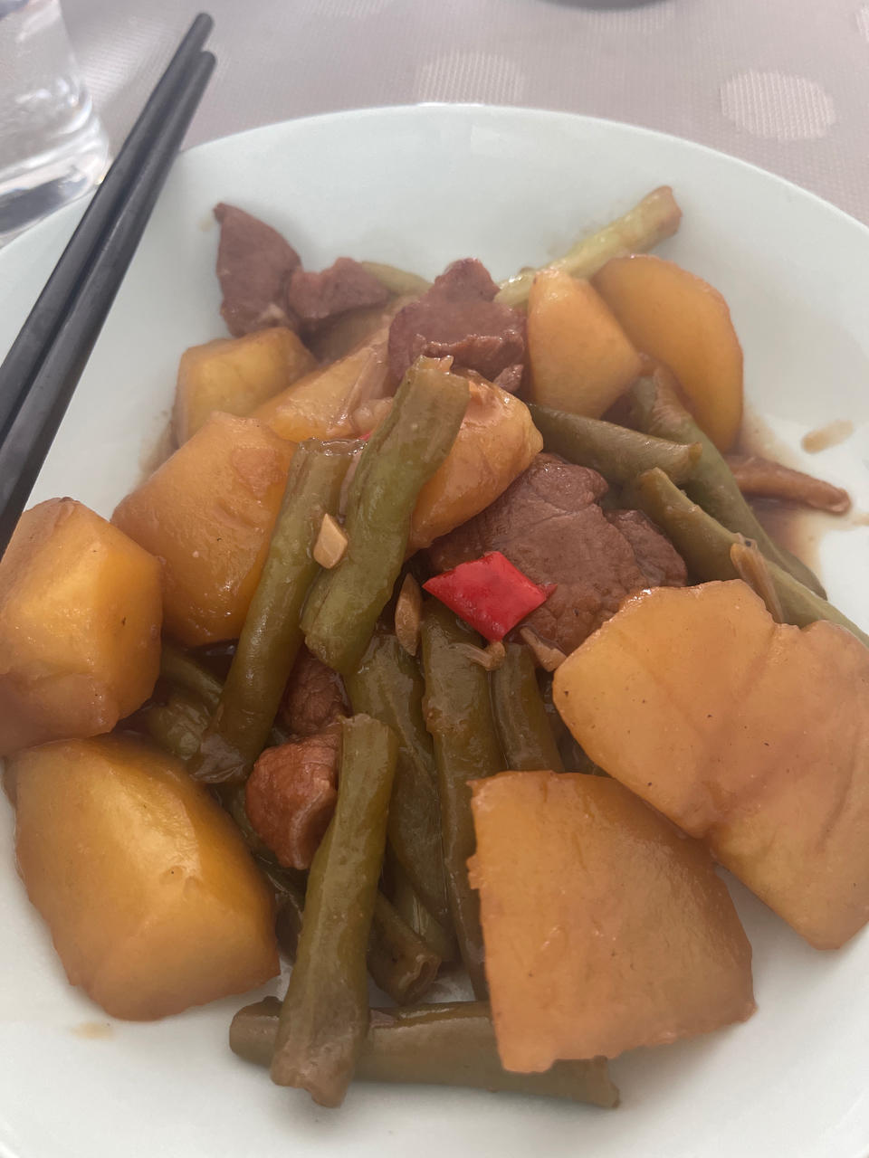 土豆炖豆角