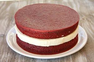 red velvet cheesecake cake 红丝绒芝士蛋糕的做法 步骤8