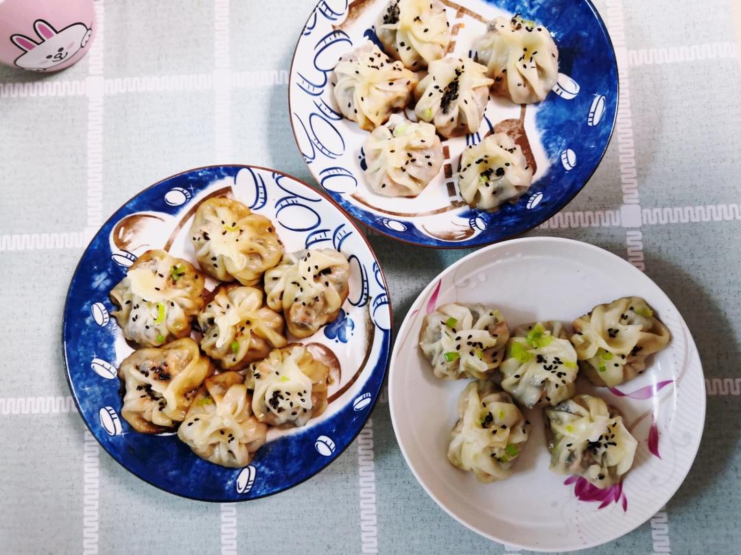 网红【水晶水煎包】一次就成功！